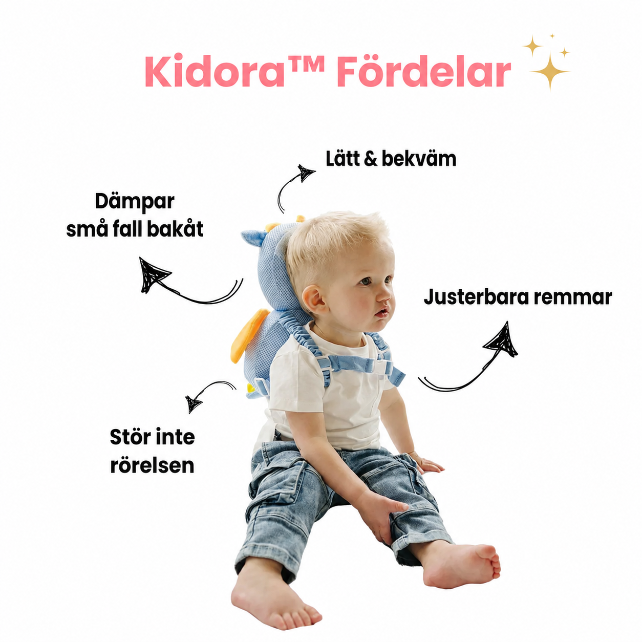 Kidora™ Huvudskyddskudde
